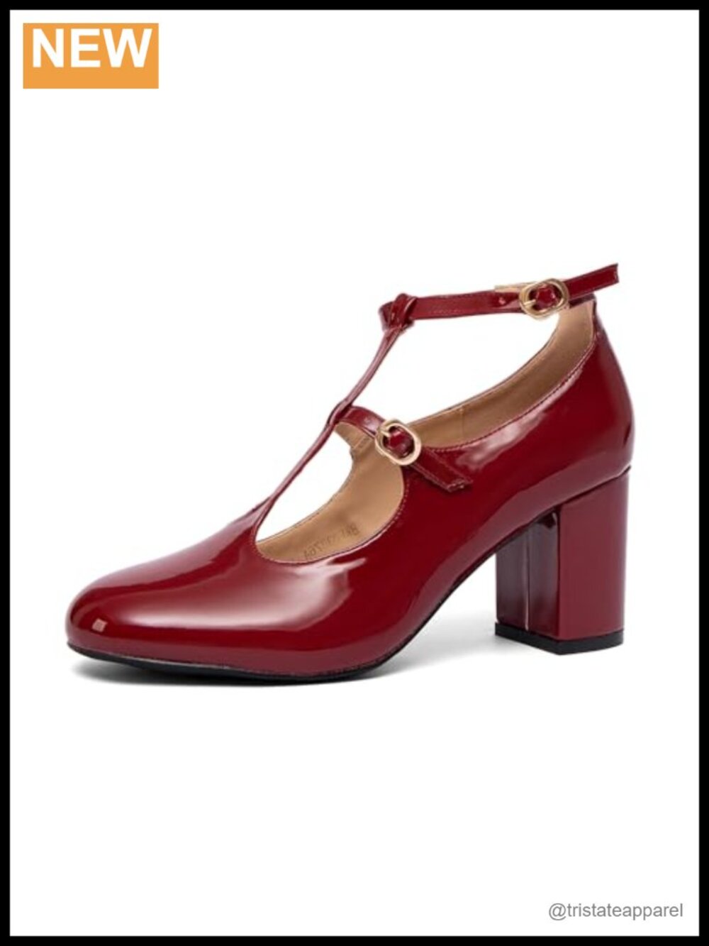 Mary Jane Pumps Chunky Block High Heels Closed Square-Rounded Toe Dressy Casual